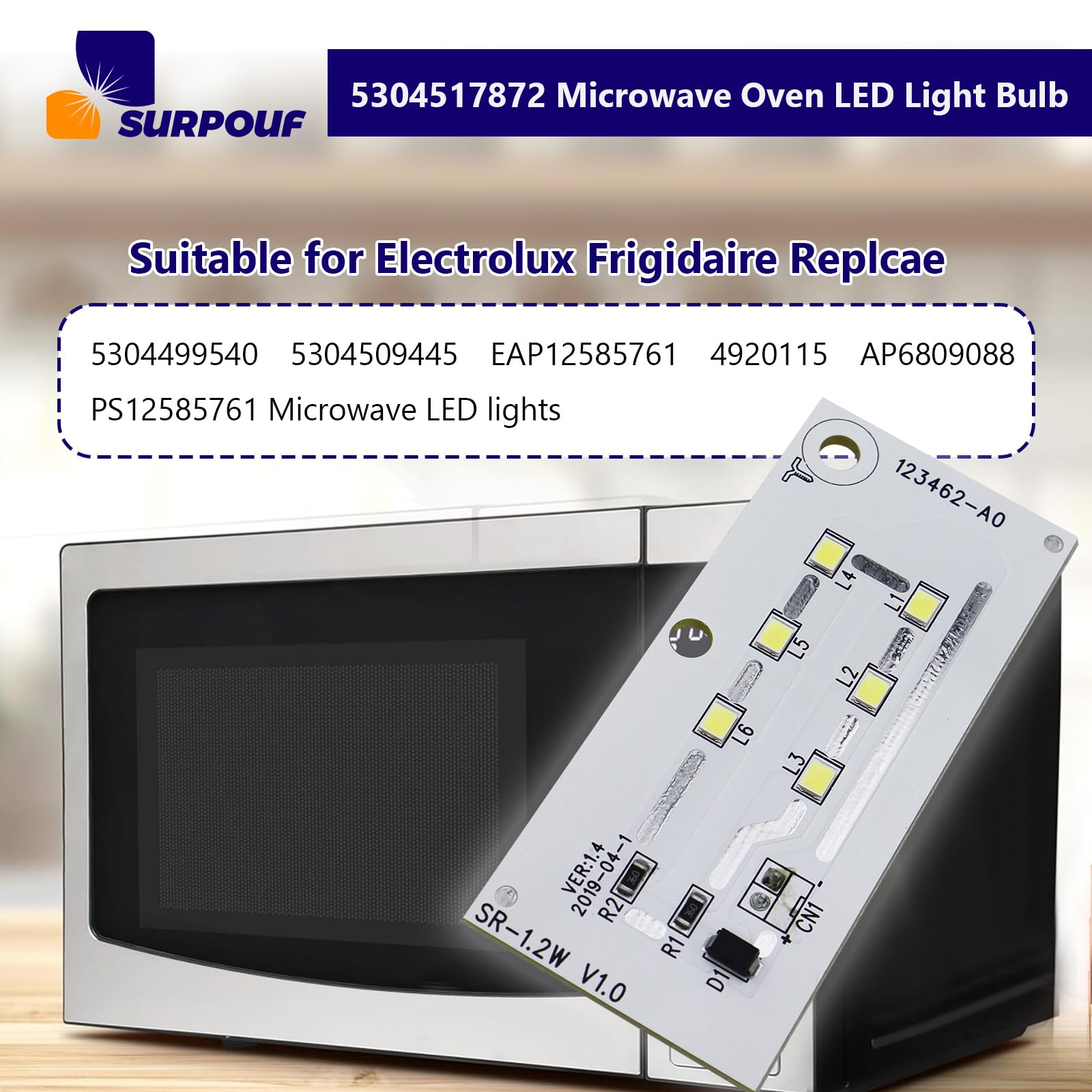 Amazon.com: SURPOUF 5304517872 Microwave LED Light Bulb
